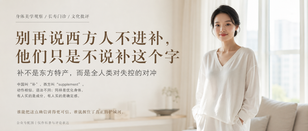 别再说西方人不进补，他们只是不说补这个字