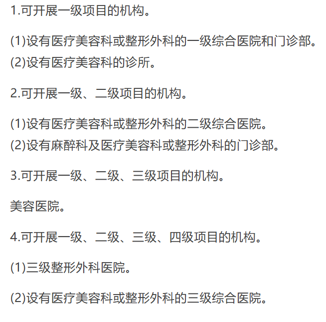 医美合规系列之 医美手术分级背后的资质问题