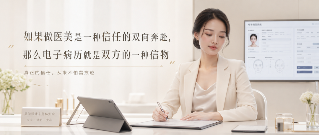 如果做医美是一种信任的双向奔赴，那么电子病历就是双方的一种信物