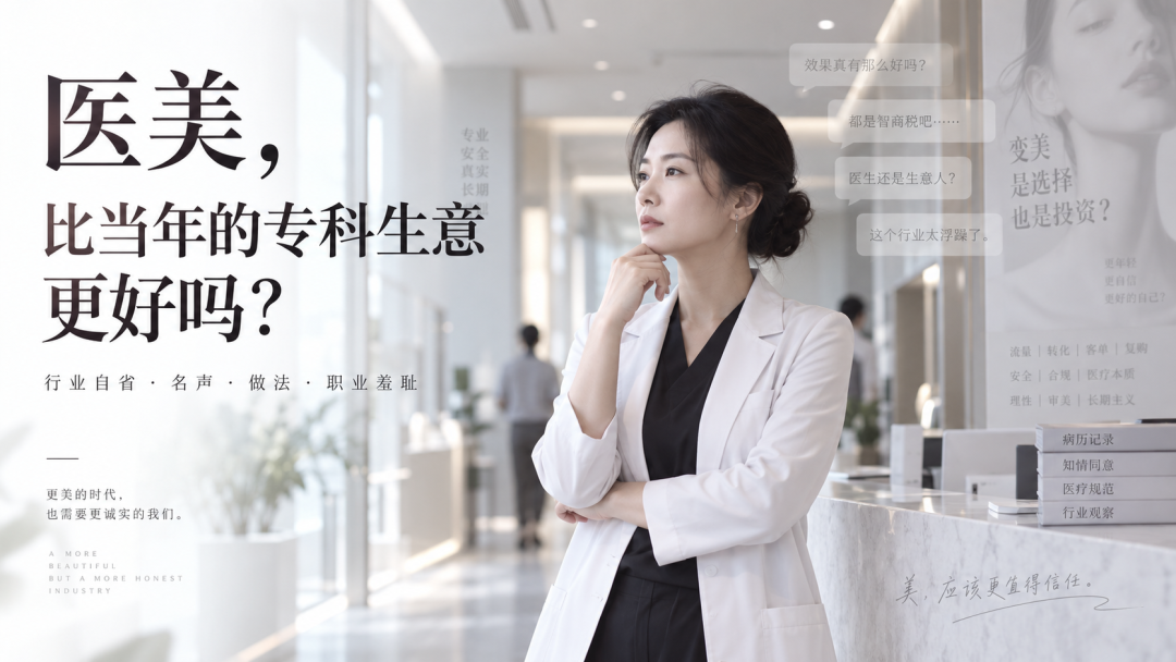 我们的医美比当年的男科、皮肤病专科更好吗？